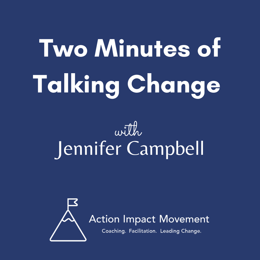 Two Minutes of Talking Change podcast art