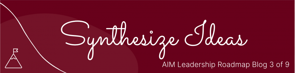 Synthesize Ideas - Blog 3 of 9 the AIM Leadership Roadmap