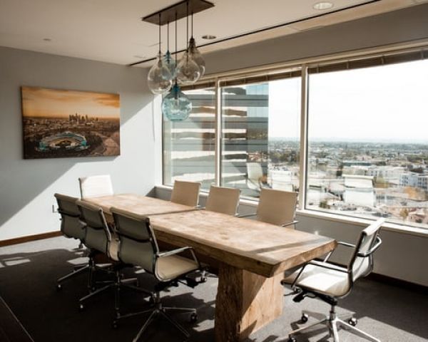 Board room chairs, empty